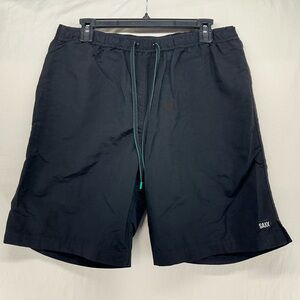 Saxx Cannonball 2n1 Swim Trunks Shorts Men's Size L Black Lined Drawstring